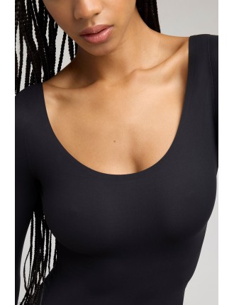 New Design Base Ballet Bodysuit in Black Immediate Availability