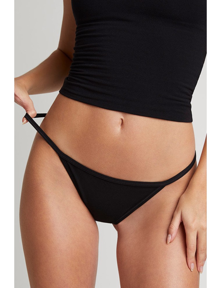 New Design Cotton String Bikini in Black (Pack) Fresh Release