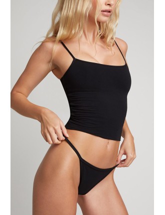 New Design Cotton String Bikini in Black (Pack) Fresh Release