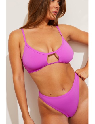 New Design Swim Cutout Top in Orchid New Collection