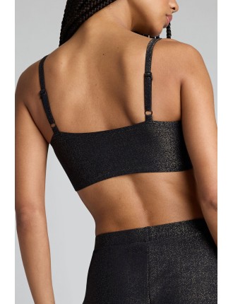 New Design Disco Bandeau Top in Black