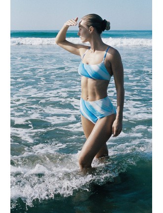 New Design Swim High Waist Bottom in Surf New Collection